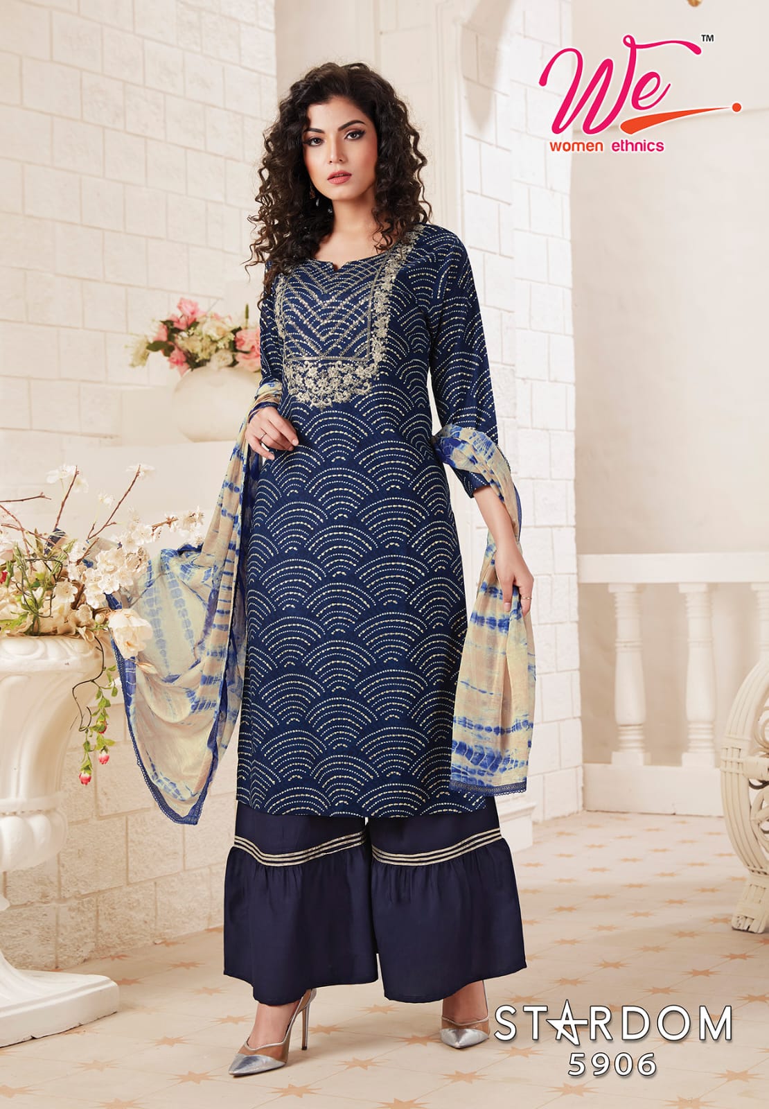We Stardom Rayon Designer Fancy Festive Wear Ready Made Suit Collection